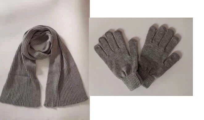 Solid Color Knitted Set